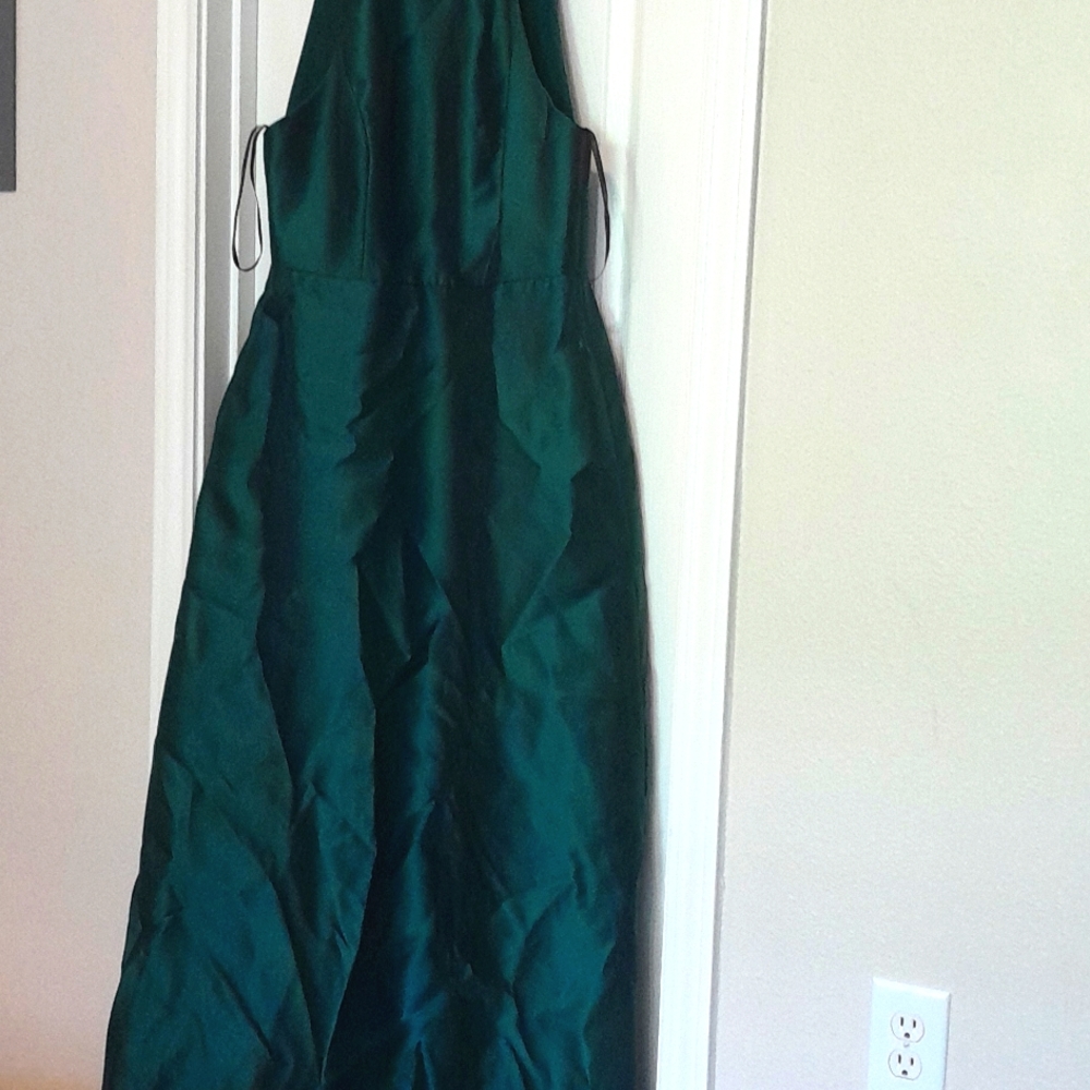 Dark Green/Hunter Green Bridesmaid dress/altered/hemmed